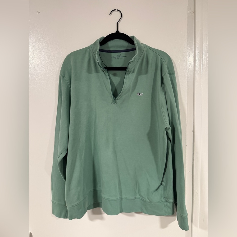 Women’s Vineyard Vines Green Quarter Zip